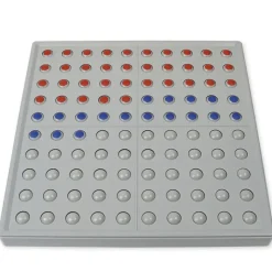 ABACO 100 tricolor rot-blau-grau, Zähl- und Rechenrahmen