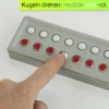 ABACO 20 tricolor rot-weiß-grau, Zähl- und Rechenrahmen