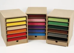 Ablagebox A4 mit 6 Fächer und 1 Schublade