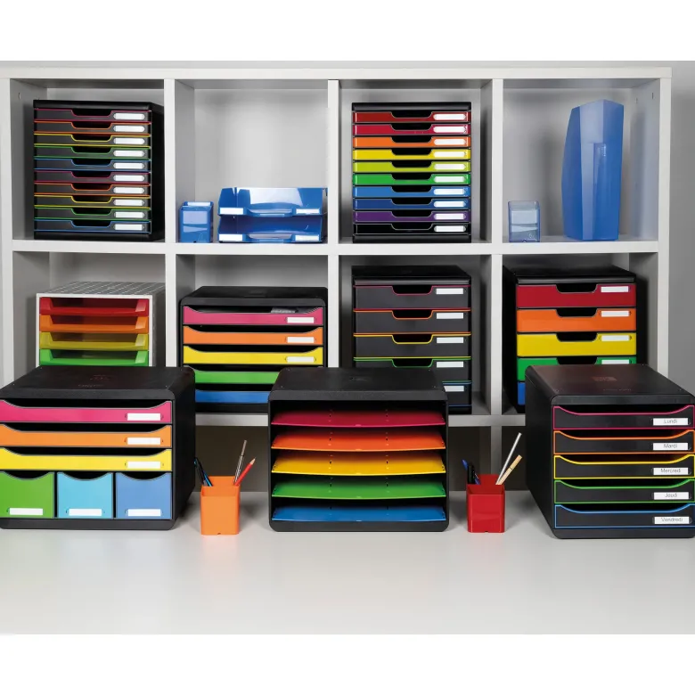 Ablagebox A4 "Regenbogen", Kunststoff mit 5 Fächer