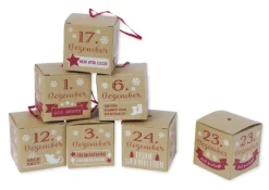 Adventskalender-Boxen aus Pappe, zum Befüllen