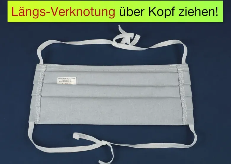 Alltags-Gesichts-Maske aus Baumwoll-Stoff „Flexigröße“