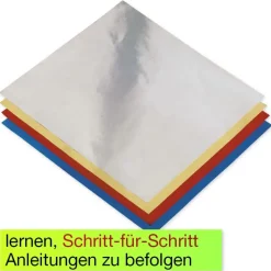 Alu-Faltblätter 15x15 cm, 50 Blatt