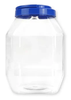 Aufbewahrungsdose groß mit Schraubdeckel blau/grün, transparent