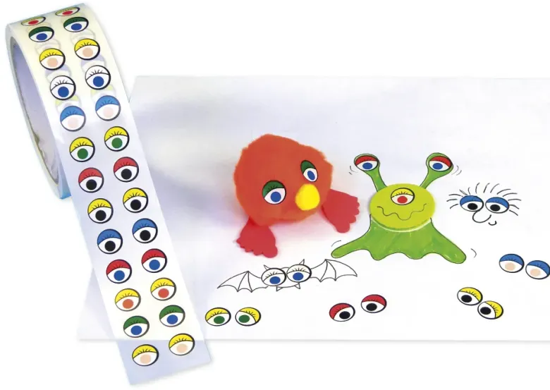Augen-Sticker, Rolle mit 2.000 Stück
