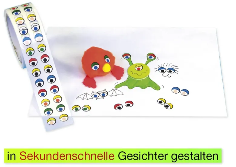 Augen-Sticker, Rolle mit 2.000 Stück