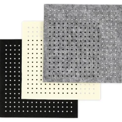 Bastel-Filz mit Löchern, 20x20x0,3 cm, 12 Stück