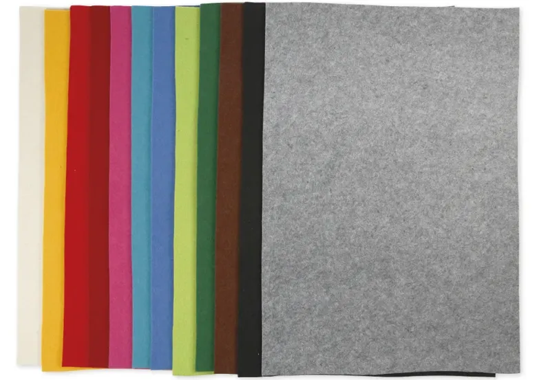Bastel-Filz, 3 mm stark, 42x60 cm, 12 Stück
