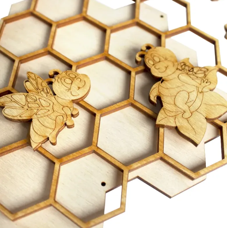 Bastelset "Bienen-Mobile", 7-tlg.
