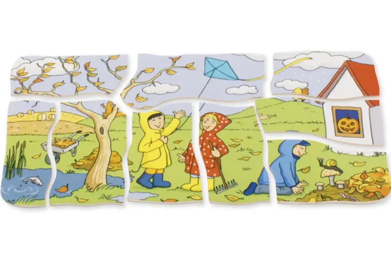 beleduc Schichten-Puzzle "Vier Jahreszeiten", 36-tlg.