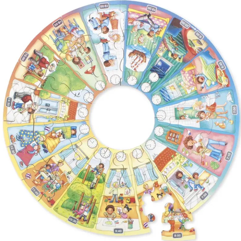 beleduc XXL-Lernpuzzle "Mein Tag", 51-tlg.
