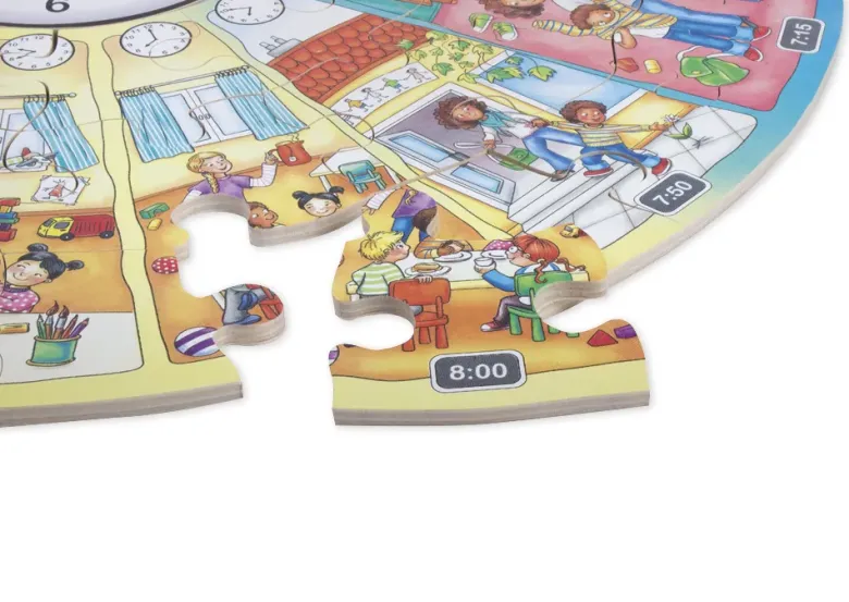 beleduc XXL-Lernpuzzle "Mein Tag", 51-tlg.