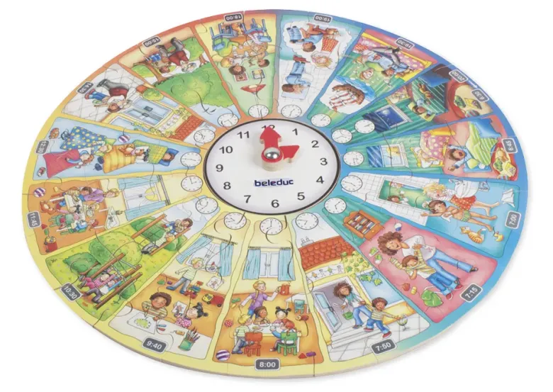 beleduc XXL-Lernpuzzle "Mein Tag", 51-tlg.