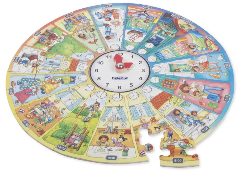 beleduc XXL-Lernpuzzle "Mein Tag", 51-tlg.
