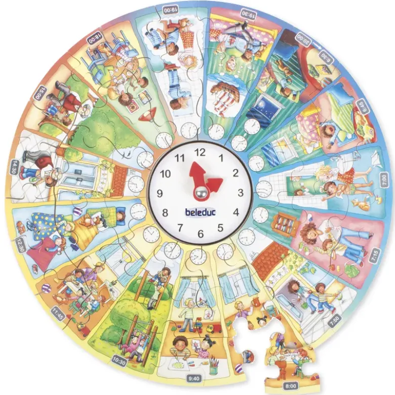 beleduc XXL-Lernpuzzle "Mein Tag", 51-tlg.