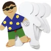Blanko Papp-Figuren "Mensch", 24 Stück