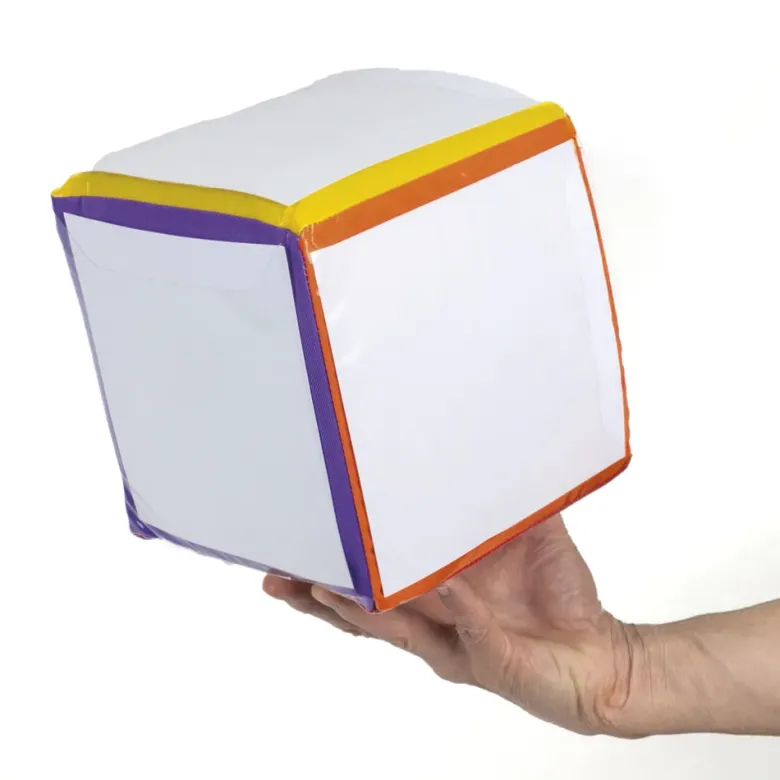 Blanko-Würfel mit Einstecktaschen 15 cm