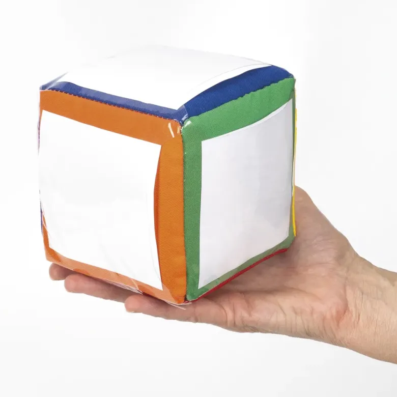 Blanko-Würfel mit Einstecktaschen 10 cm