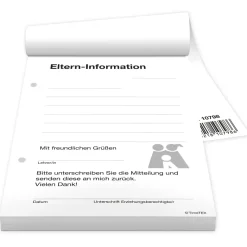 Block Eltern-Informationen A6, 50 Blatt mit Durchschlag