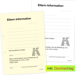 Block Eltern-Informationen A6, 50 Blatt mit Durchschlag