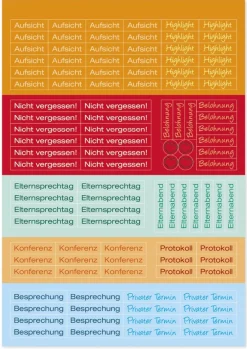 Block Organisations-Sticker XXL „Schulalltag“, 1.442 Stück