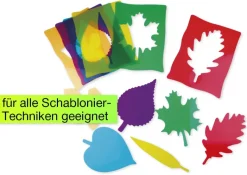 Blätter-Schablonen, 6-tlg.