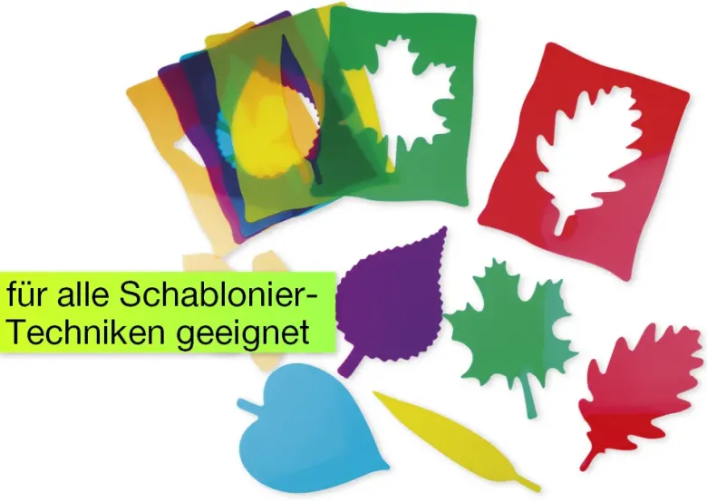 Blätter-Schablonen, 6-tlg.