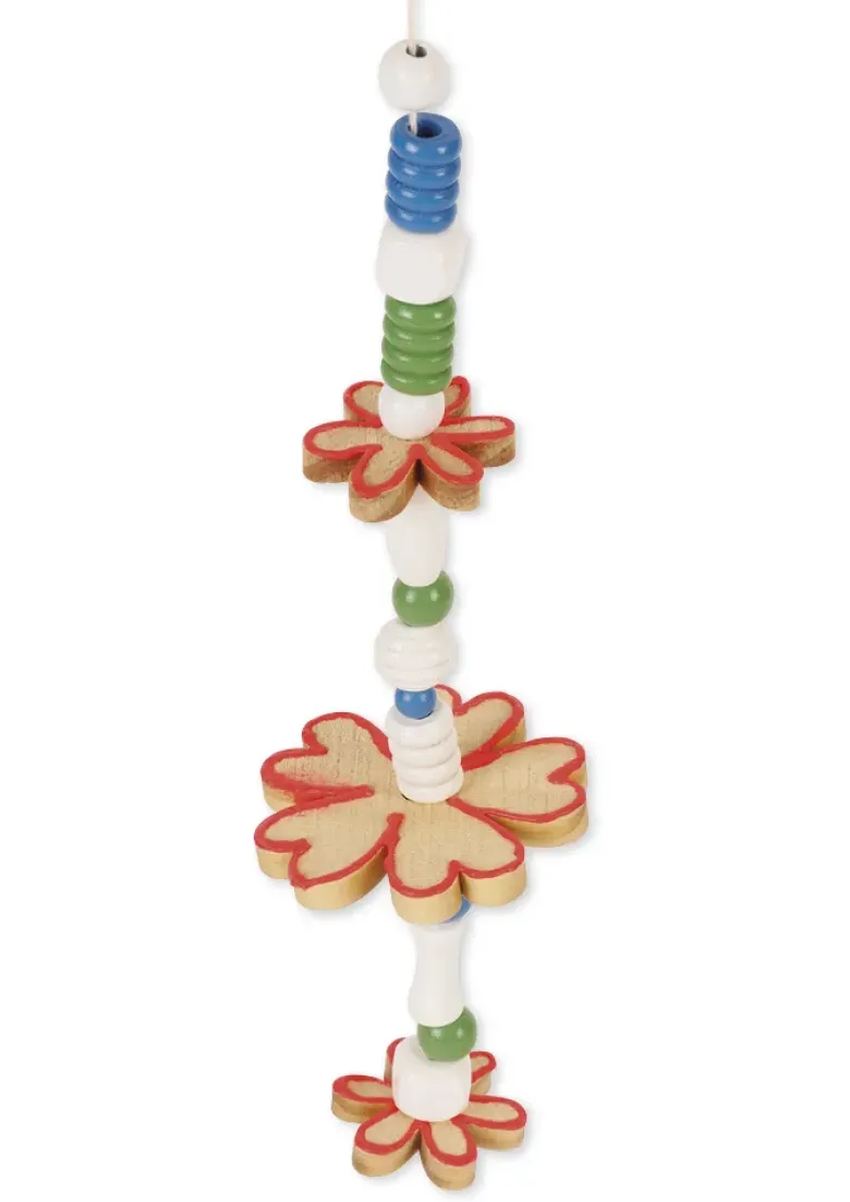 Blumen aus Holz, klein, 20 Stück