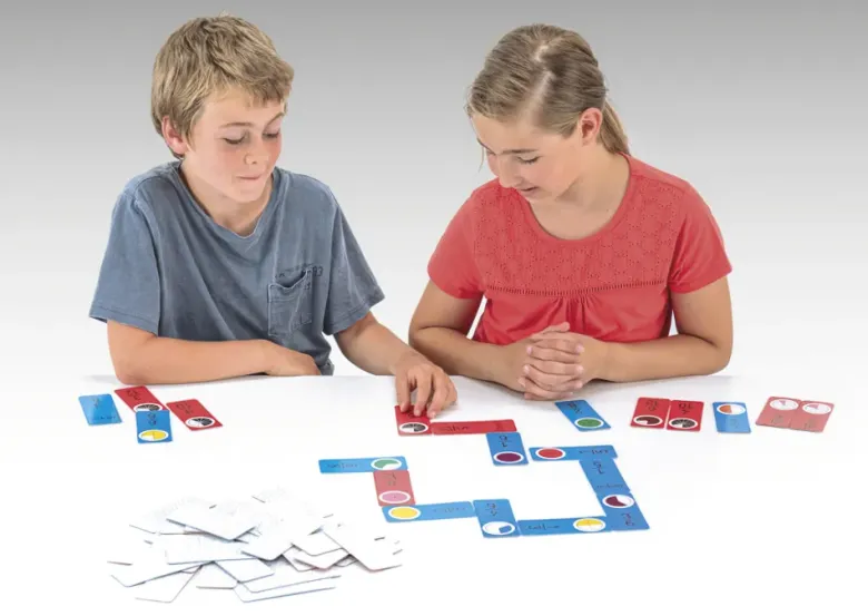 Bruchrechen-Domino XL, 60-tlg.