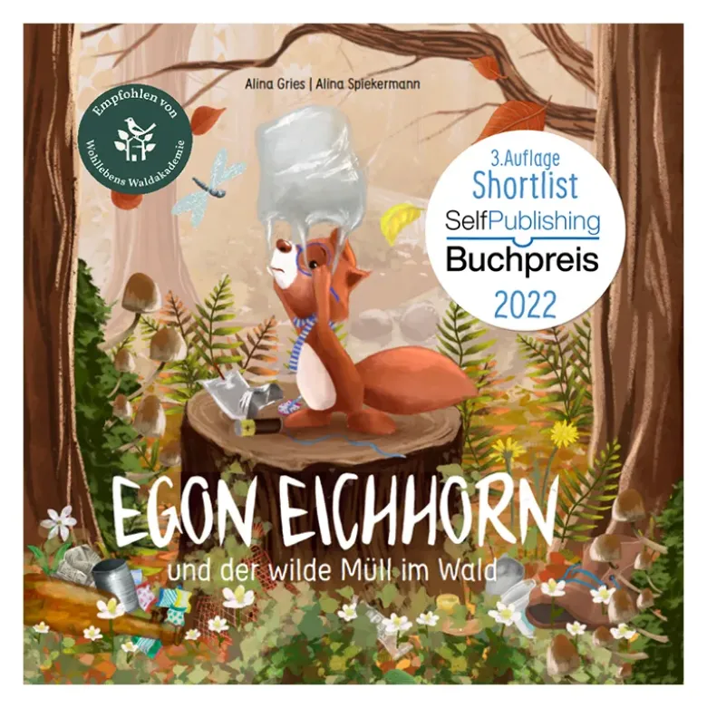 Buch "Egon Eichhorn und der wilde Müll im Wald", 48 Seiten