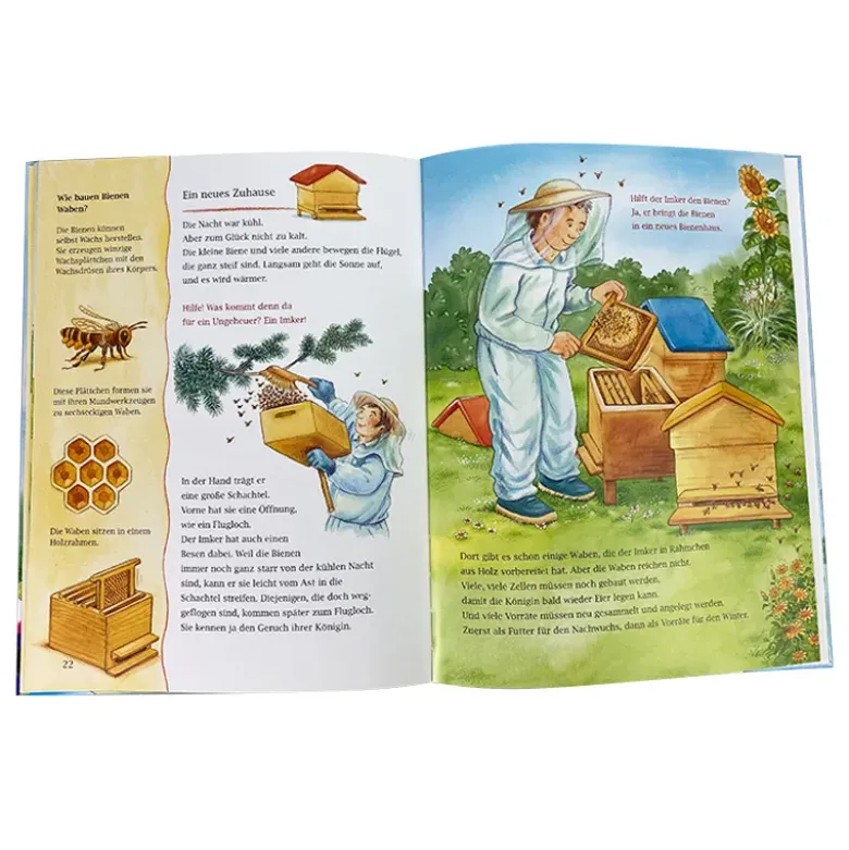 Buch "Wohin fliegst du, kleine Honigbiene?", 32 Seiten