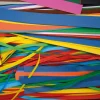 Bunte Papierstreifen in verschiedenen Größen, 5 kg