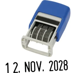 Datums-Stempel "kompakt", selbstfärbend, schwarz