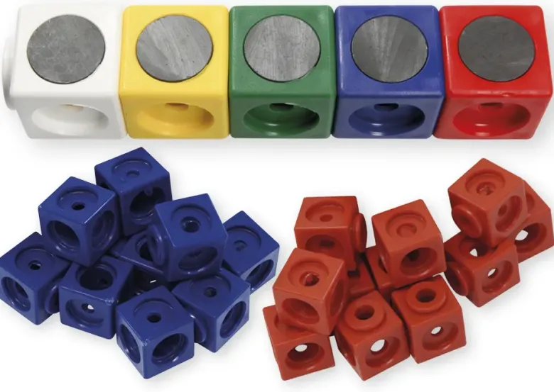 DICK-System Set Demo-Steckwürfel magnetisch, 3,4 cm, 20 Stück im Polybeutel