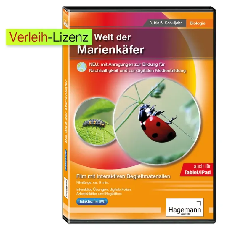 Didaktische DVD "Die Welt der Marienkäfer", tabletfähig