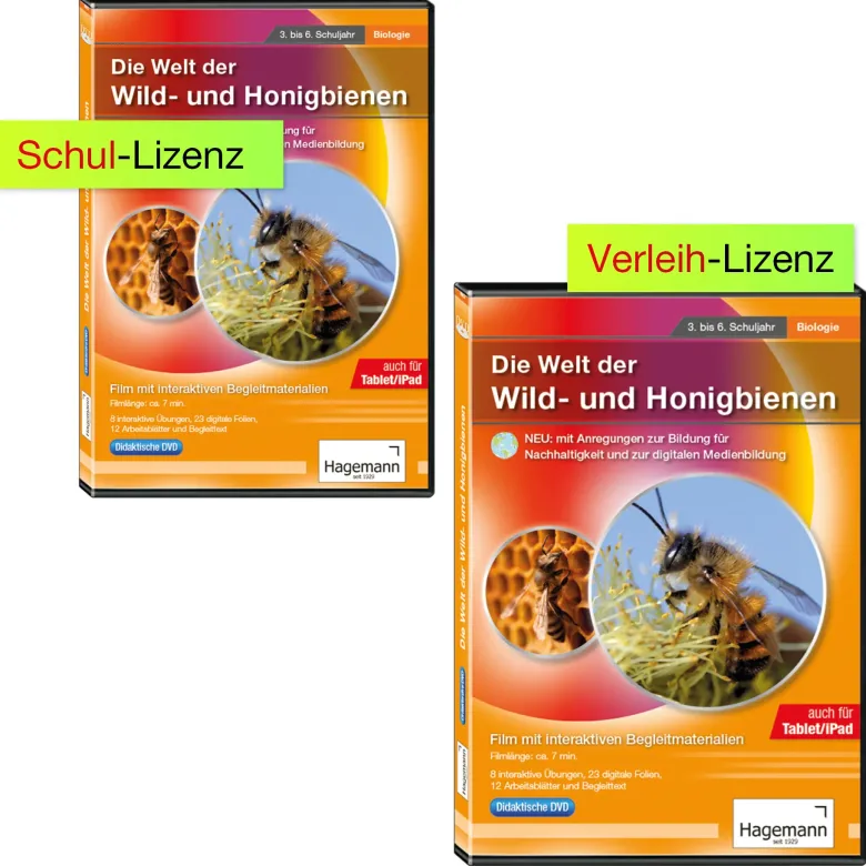 Didaktische DVD "Die Welt der Wild- und Honigbienen", tabletfähig
