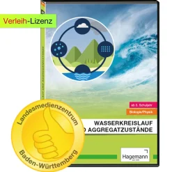 Didaktische DVD "Wasserkreislauf und Aggregatzustände", tabletfähig