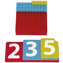 Dienes Grundsortiment Montessori, mit Zahlen-Karten, 170-tlg., Kunststoff