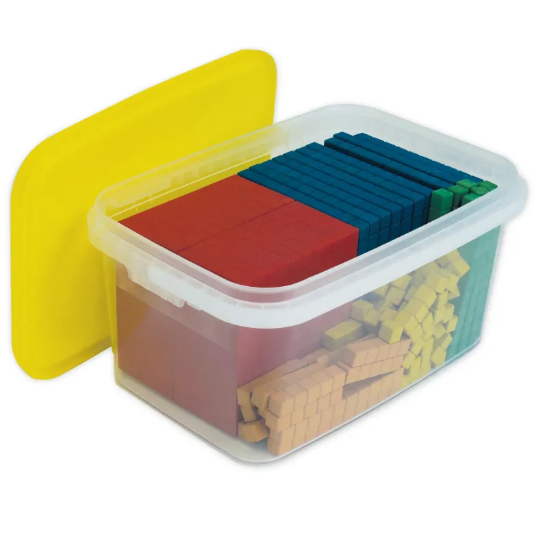 Dienes Grundsortiment, 141-tlg., Zahlenraum 1.000, farbig, in Stapel-Box