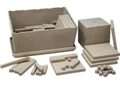 Dienes Grundsortiment, 151-tlg., Zahlenraum 1.000, naturfarben