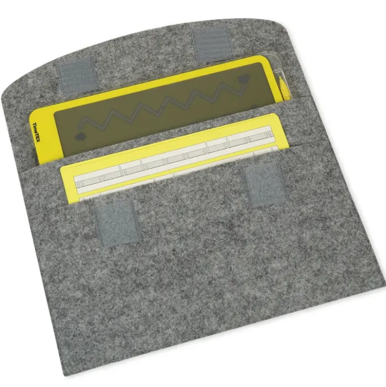 Digitale Schiefertafel TD "A4-XS", transparentes Display, mit Filz-Hülle