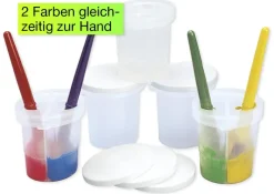 Doppel-Sicherheitsfarbtöpfe, 5 Stück