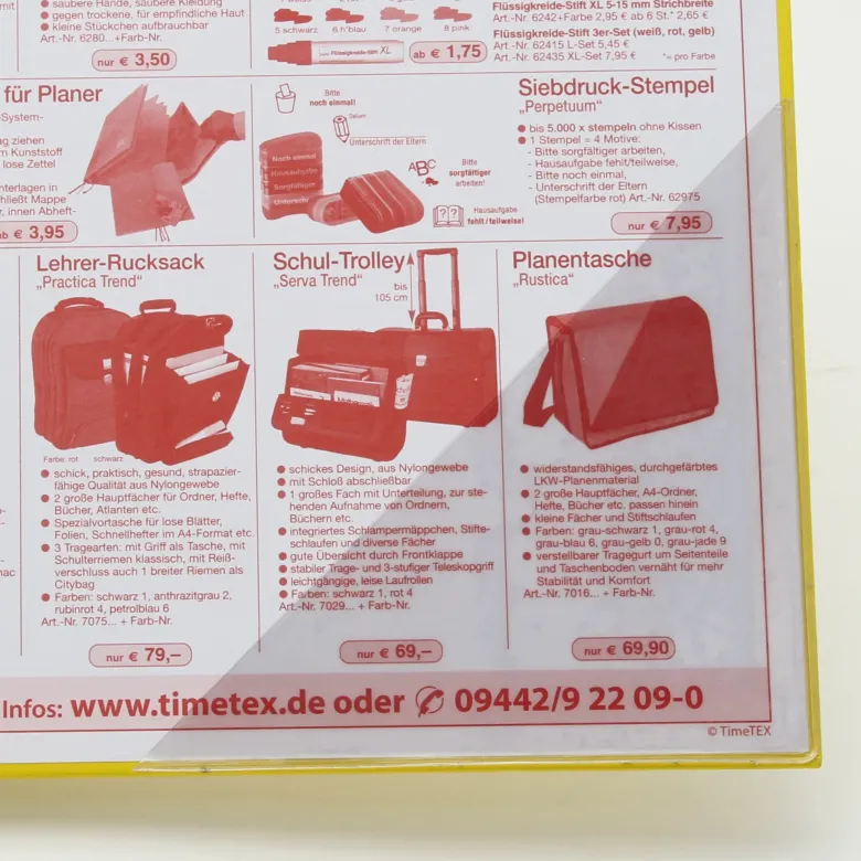Dreieck-Einstecktasche, selbstklebend, 4 Stück