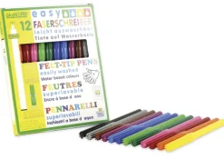 easy Faserschreiber 2 mm, 12 Farben