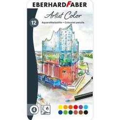Eberhard Faber Artist Color Aquarellfarbstifte, 12-tlg.