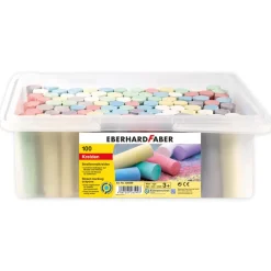 Eberhard Faber Straßen-Malkreide, 100 Stück im Eimer