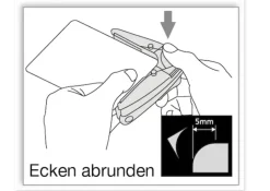 Eckabrunder Plus für Laminierfolien + Papier