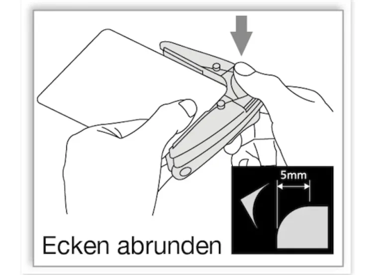 Eckabrunder Plus für Laminierfolien + Papier