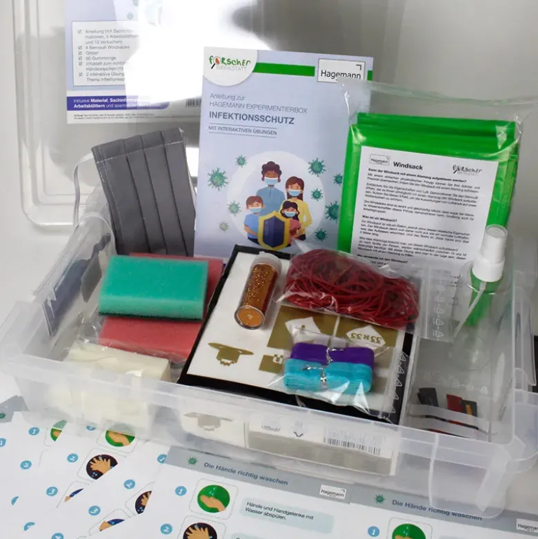 Experimentier-Box "Infektionsschutz", 81-tlg.