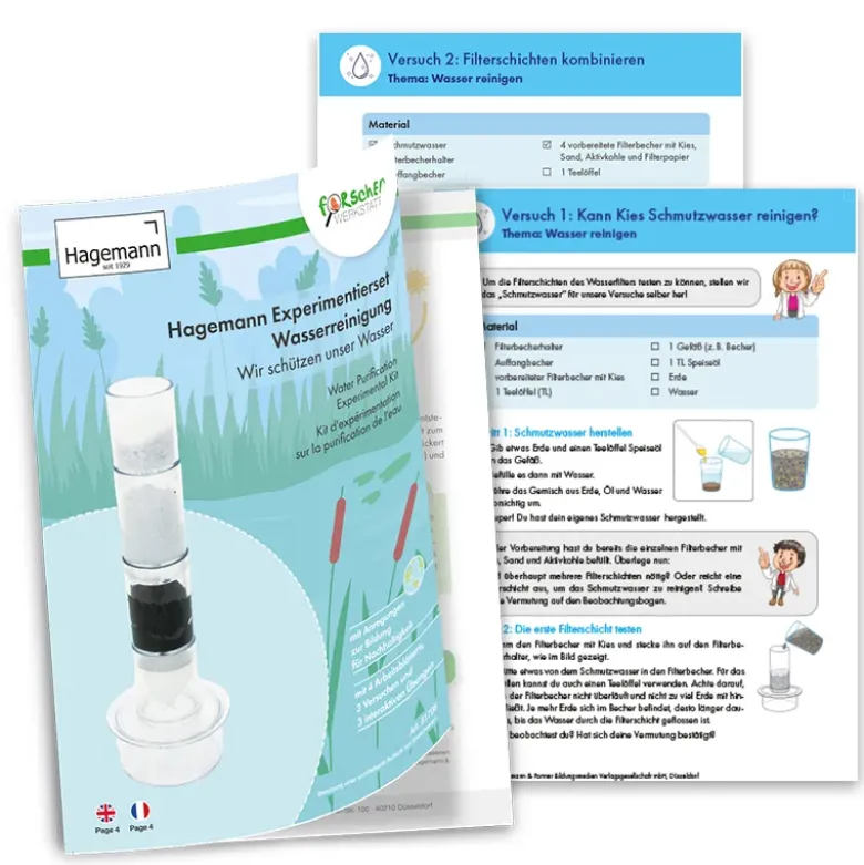 Experimentier-Set "Wasserreinigung", 9-tlg.